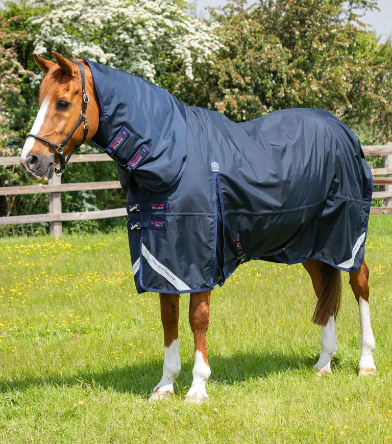 Premier Equine - Výběhová deka s pevným krkem Buster Storm Combo (90g)