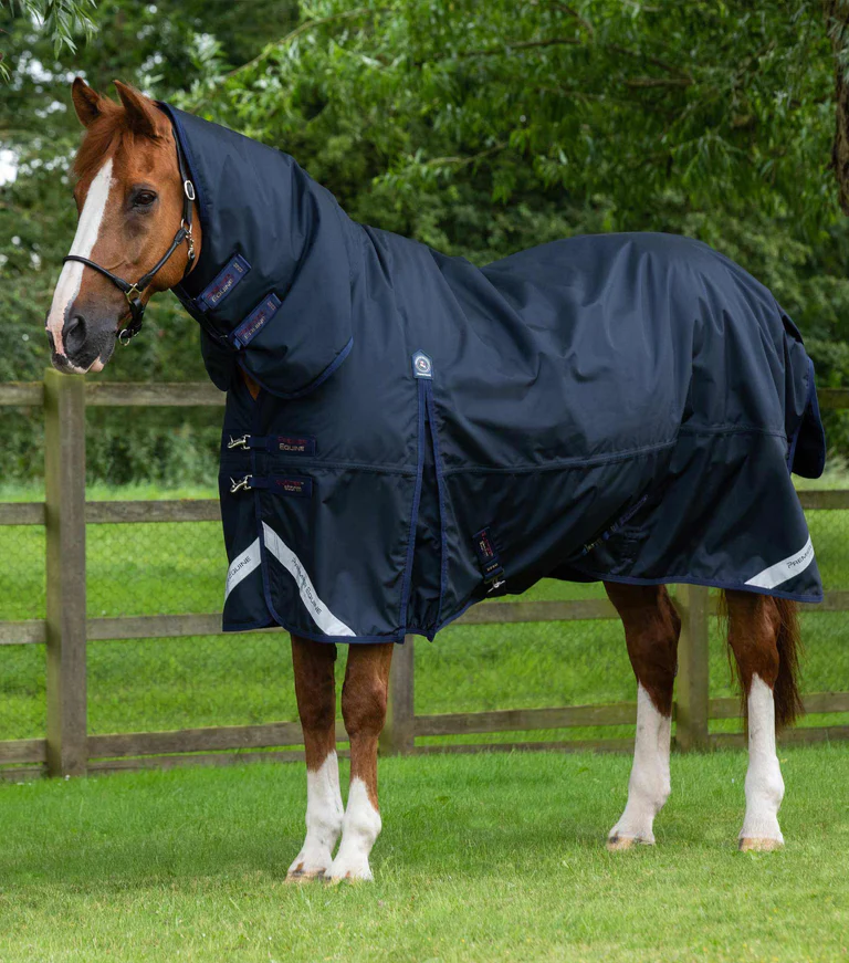 Premier Equine - Výběhová deka s pevným krkem Buster Storm Combo (220g)