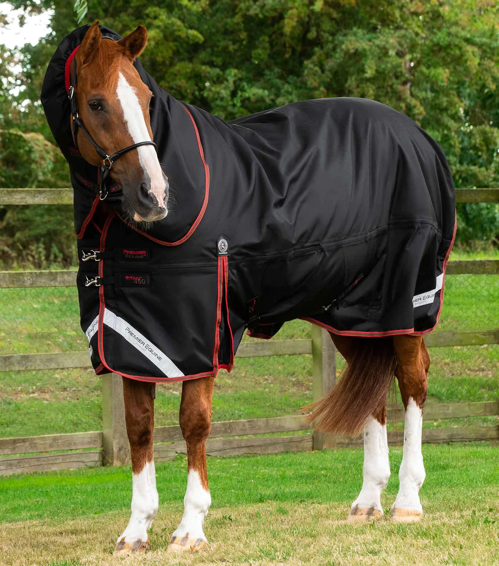 Premier Equine - Výběhová deka s odnímatelným krkem Titan (450g)