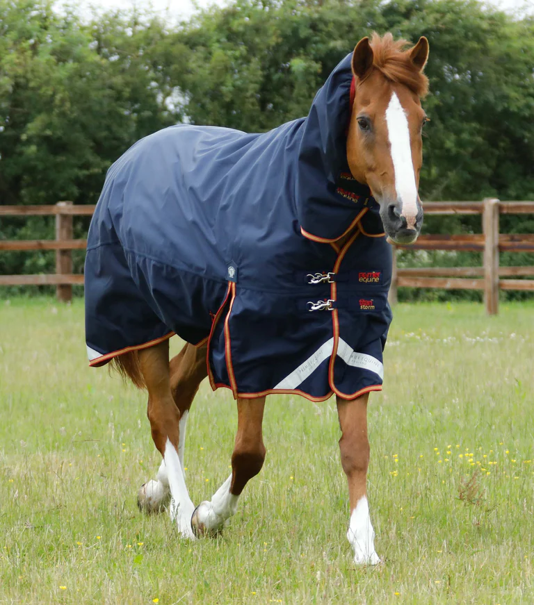 Premier Equine - Výběhová deka s pevným krkem Titan Storm Combo (450g)