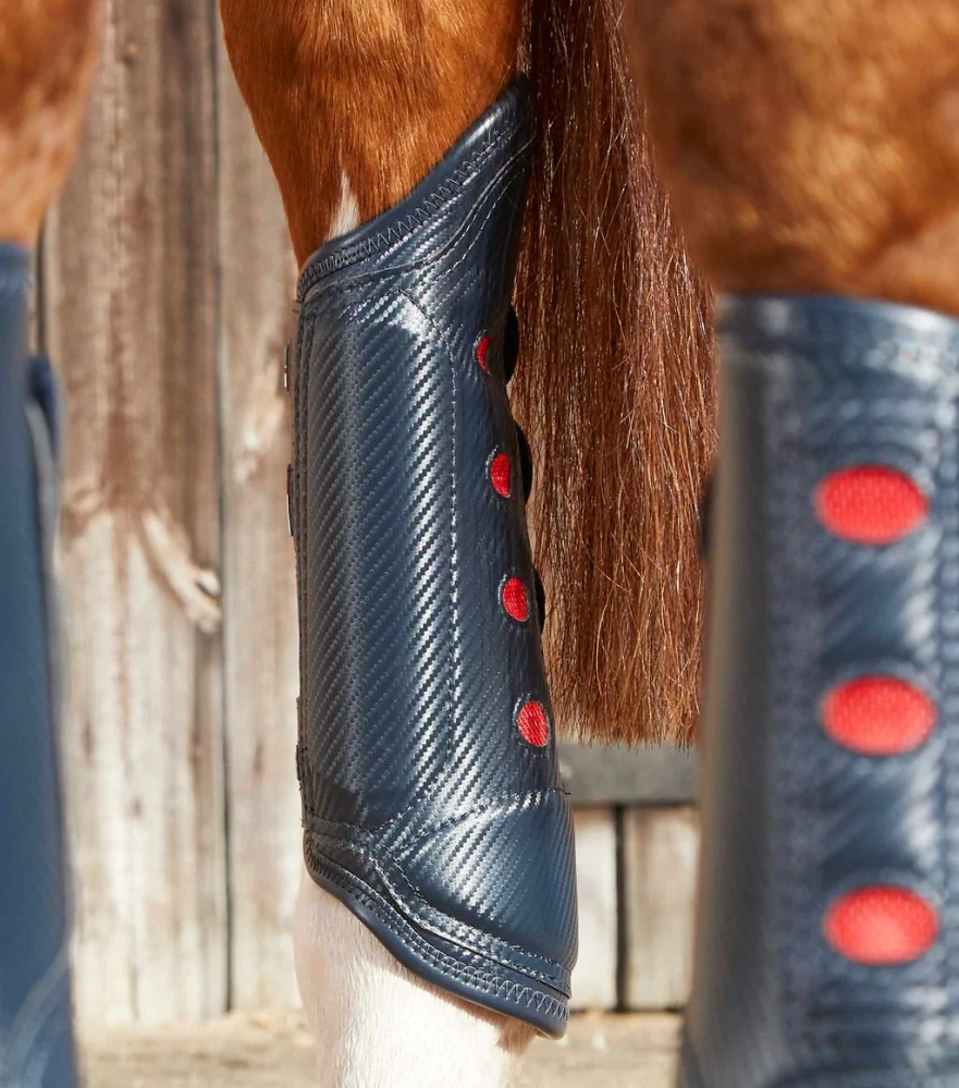 Premier Equine - Kamaše na zadní nohy (chlazené vzduchem) Carbon Tech