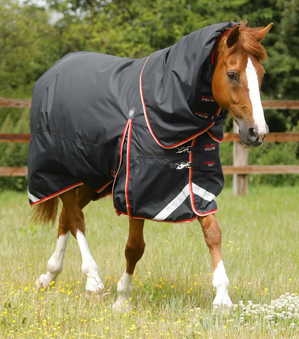 Premier Equine - Výběhová deka s odnímatelným krkem Buster (100g)