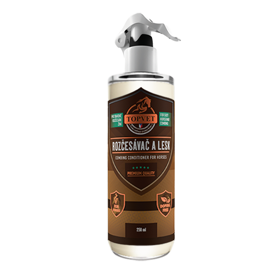 TopVet - Rozčesávač a lesk 250 ml