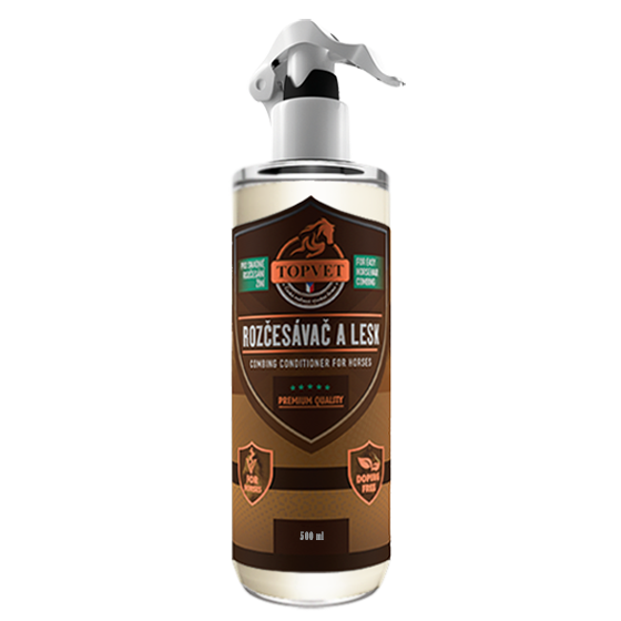 TopVet - Rozčesávač a lesk 500 ml