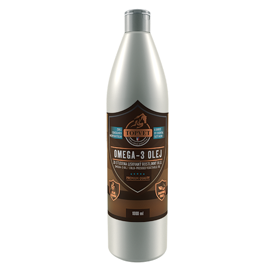 TopVet - Omega 3 olej 1000 ml