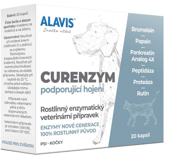 ALAVIS™ CURENZYM cps. 20 Podporující hojení