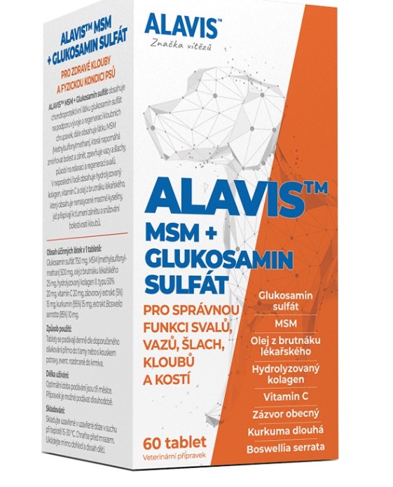 ALAVIS™ MSM + Glukosamin sulfát 60 tbl