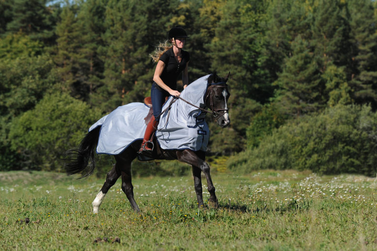 Bucas - Buzz-Off Riding (Síťovaná jezdecká deka)