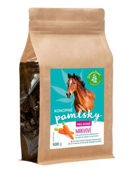 Zelená Země - Konopné pamlsky pro koně 500g