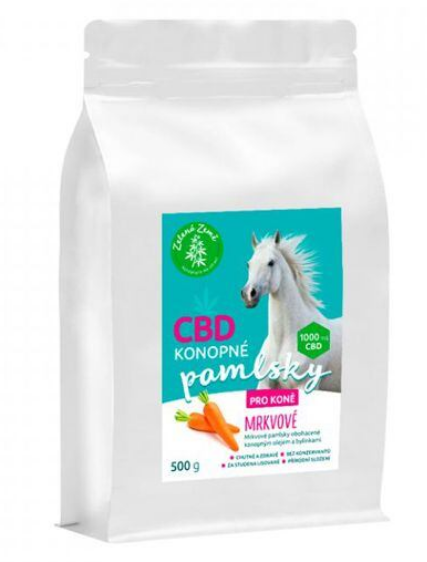Zelená Země - CBD pamlsky pro koně 500 g