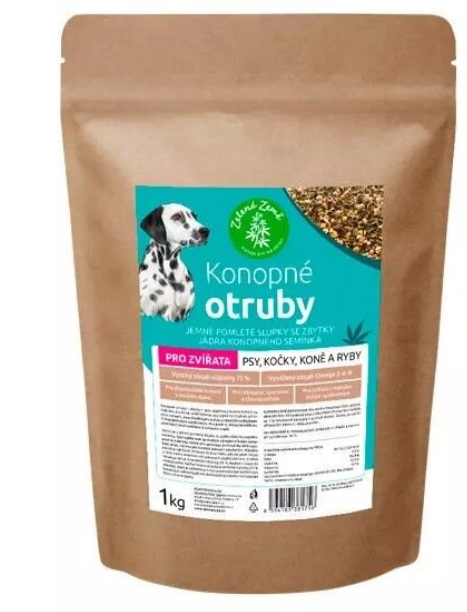 Zelená Země - Konopné otruby 1 kg