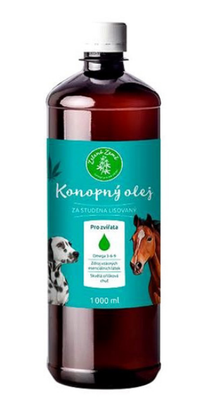 Zelená Země - Konopný olej 1 l