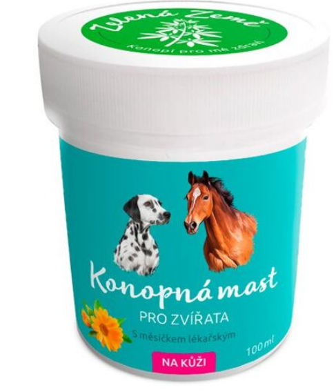 Zelená Země - Konopná mast na kůži pro zvířata