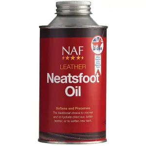 NAF - Neatsfood oil špičkový olej pro dlouhodobý lesk, pružnost a trvanlivost vašeho koženého vybavení (Láhev, 500 ml)