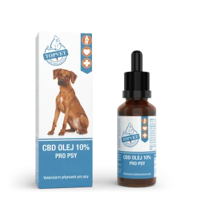 TopVet - CBD olej 10% pro psy 10 ml