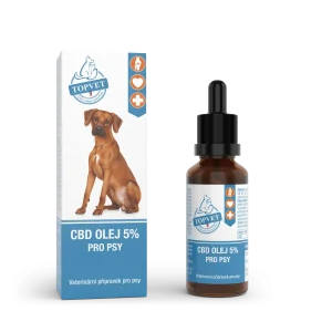 TopVet - CBD olej 5% pro psy 10 ml