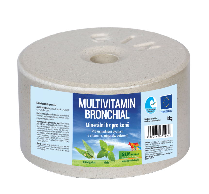S.I.N. Hellas - Bronchial, minerální multivitaminový liz, balení 3kg