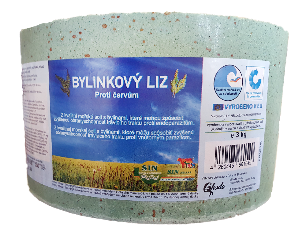S.I.N. Hellas - Bylinkový liz, Balení 3 kg