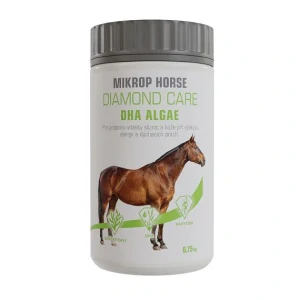 MIKROP Horse - Diamond Care - DHA ALGAE 0,75 kg Pro koňské alergiky, dušné koně, koně s vředy