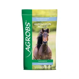 AGROBS - Alpengrün Pellet – Bezobilné granulované krmivo pro koně, 20 Kg