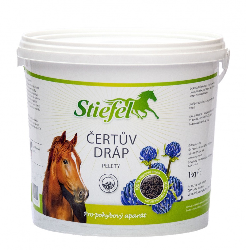 Stiefel - Čertův dráp, Kyblík 1kg pelety