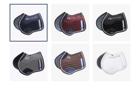 Premier Equine - Podsedlová dečka Azzure protiskluzový satén GP / Jump Square