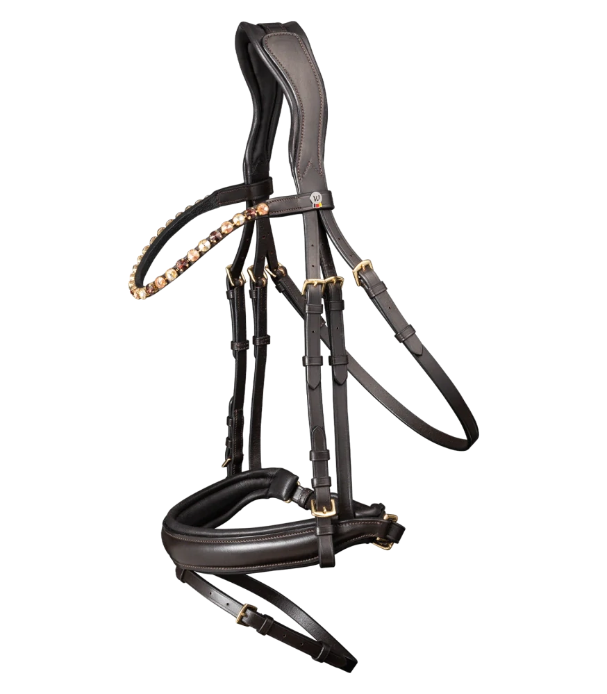 Waldhausen - X-Line Uzdečka Bridle Goldheart