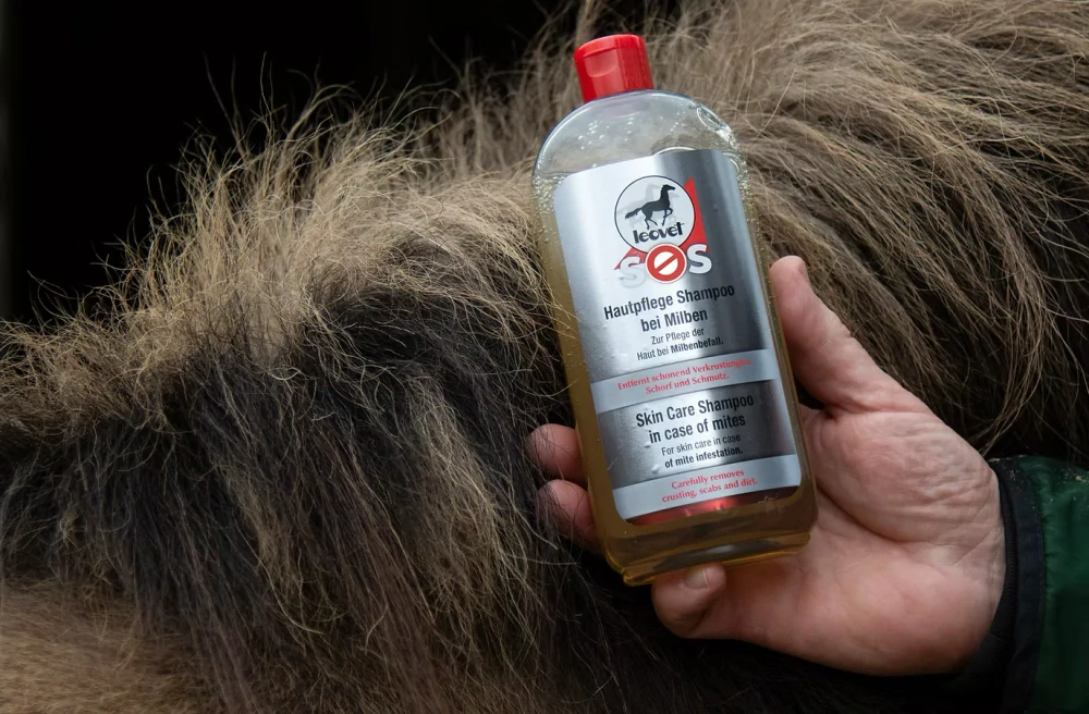Leovet - SOS Hautpflege Shampoo - Jemný šampon na porušenou kůži, při letní vyrážce a při napadení roztoči 500 ml