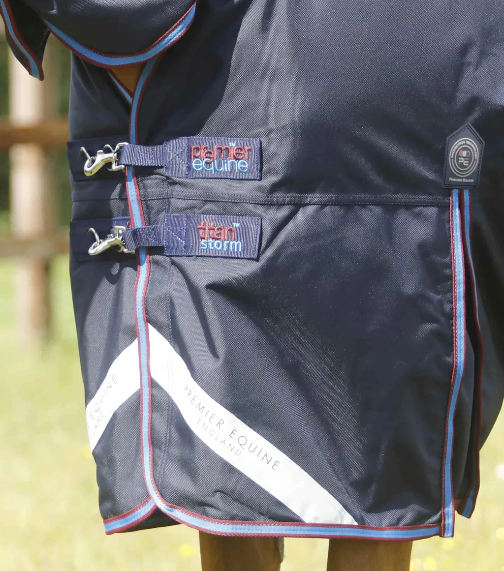 Premier Equine - Výběhová deka s pevným krkem Titan Storm Combo (200g)