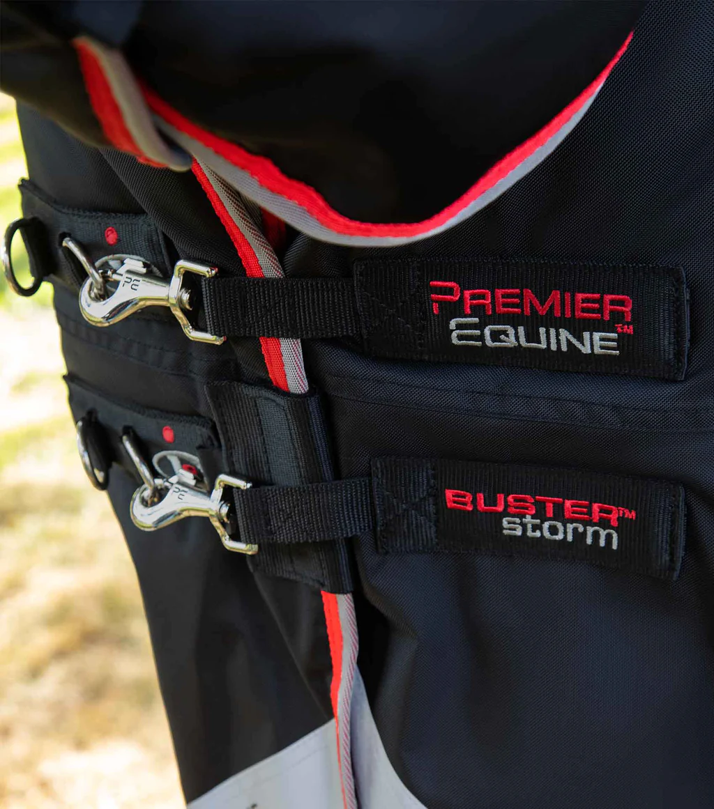 Premier Equine - Výběhová deka s pevným krkem Buster Storm Combo (400g)