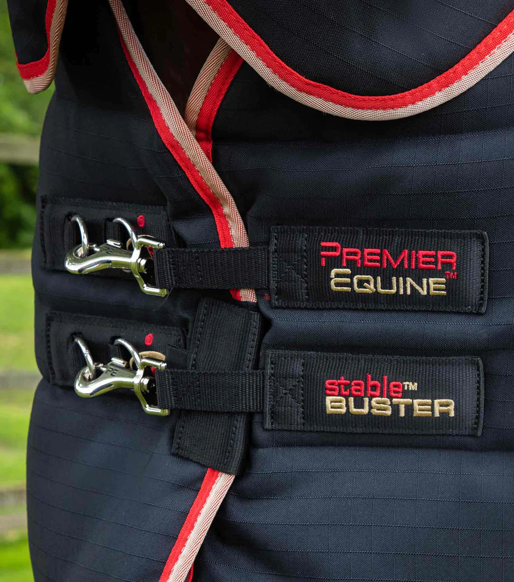 Premier Equine - Stájová deka s odnímatelným krkem Buster (200g)