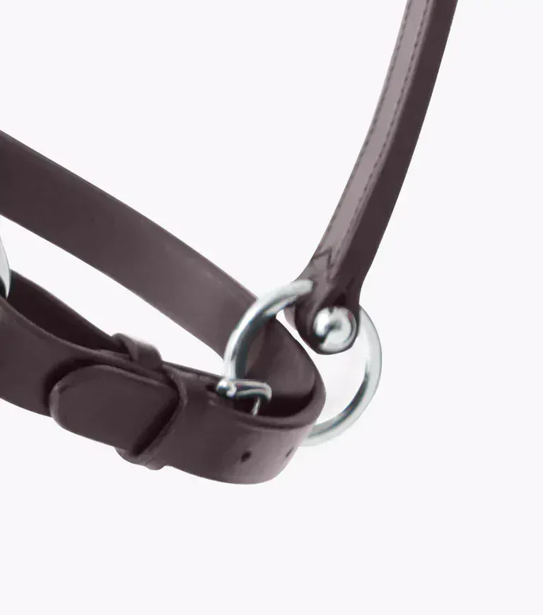 Premier Equine - Anatomická kožená ohlávka Hennaroso 