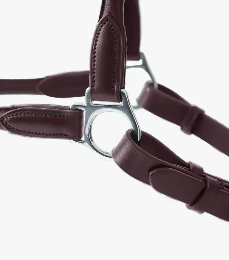 Premier Equine - Anatomická kožená ohlávka Hennaroso 