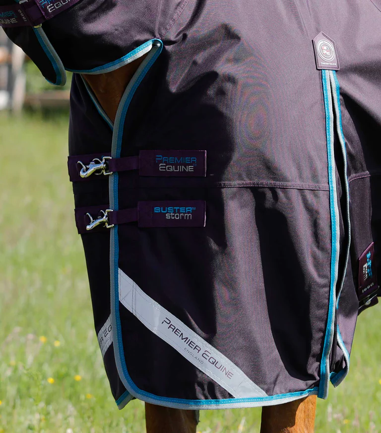 Premier Equine - Výběhová deka s pevným krkem Buster Storm 100g Combo