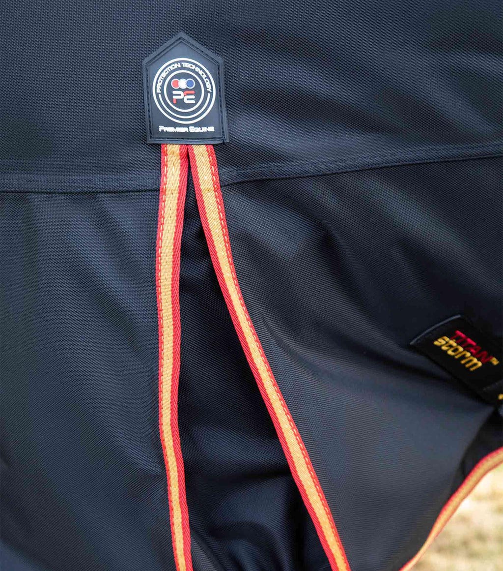 Premier Equine - Výběhová deka s pevným krkem Titan Storm Combo (450g)