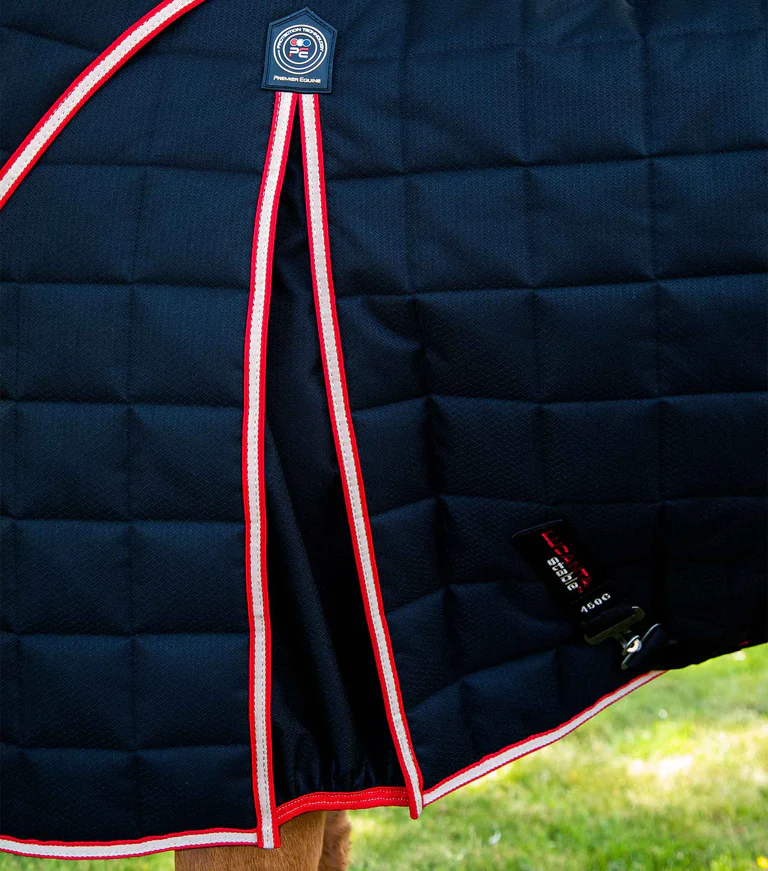 Premier Equine - Stájová deka s odnímatelným krkem Lucanta (450g)