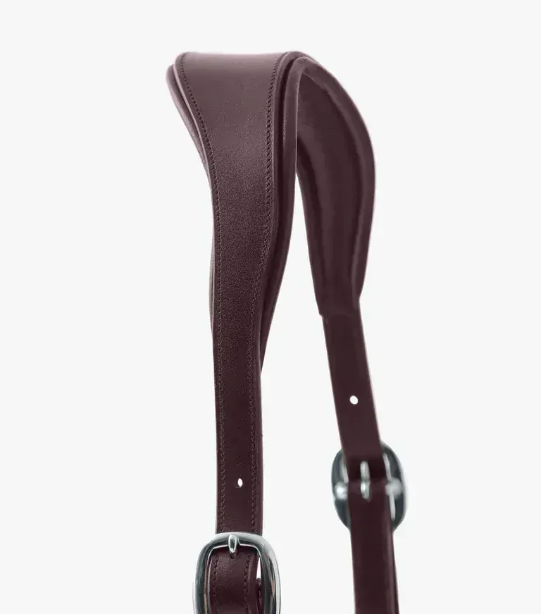 Premier Equine - Anatomická kožená ohlávka Hennaroso 